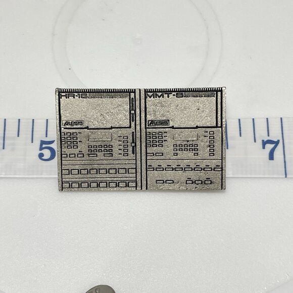 Alesis HR-16 & MMT-8 Drum Machine Sequencer Pin Electronic Music Gear Brooch - Picture 7 of 7